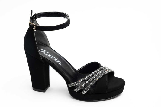 Sandale dama elegante piele ecologica KARIN 6894 N velur