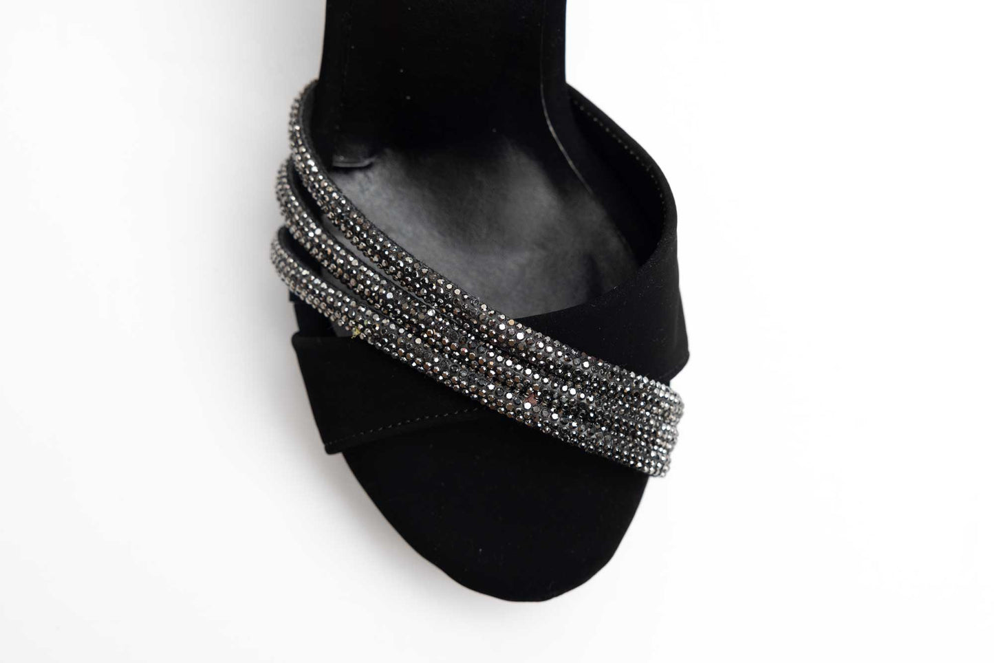 Elegant women's sandals made of eco-leather KARIN 6894 N velour