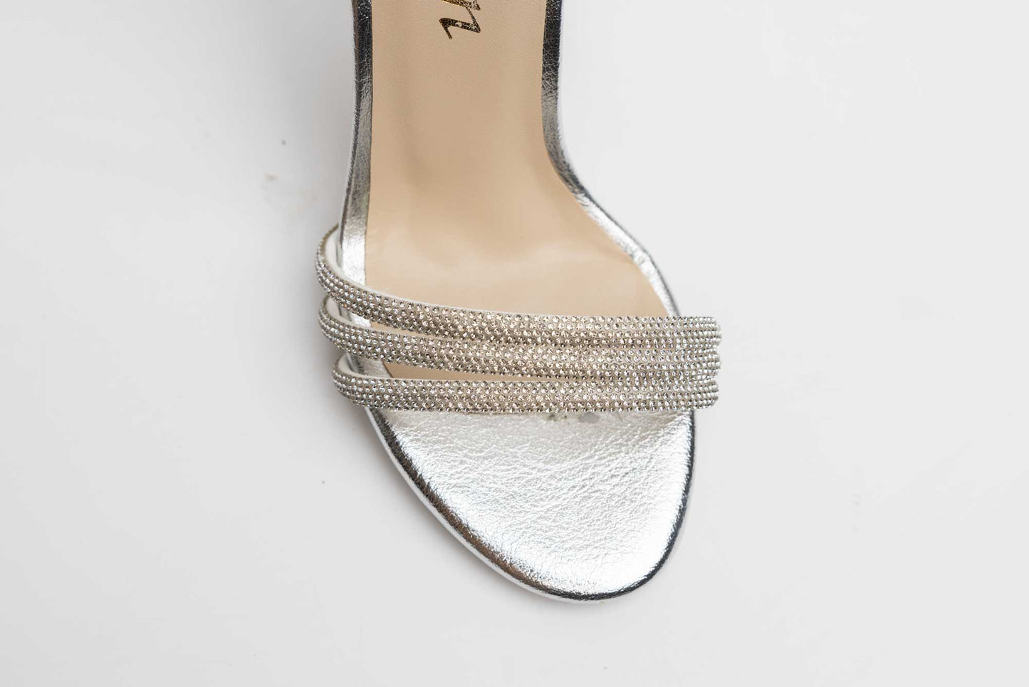 Women's eco-leather sandals KARIN 603 Silver