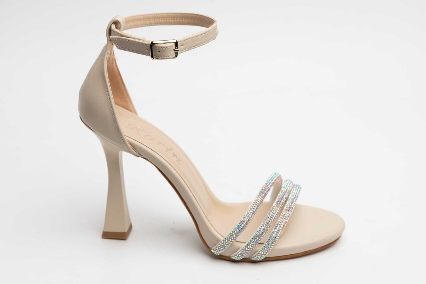 Women's eco-leather sandals KARIN 603 Cream