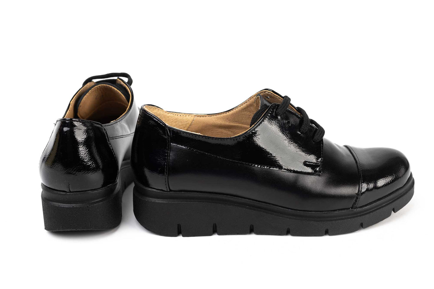 Pantofi dama piele naturala NIKE 1129 N box lac