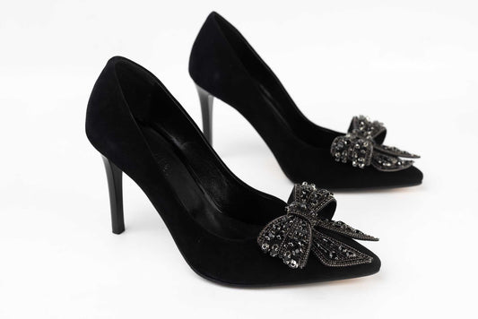 Pantofi dama stiletto piele naturala BOTTA 1-178 N vel