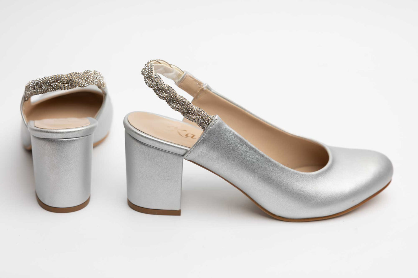 Pantofi dama piele eco KARIN 082 Argintiu box