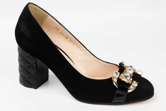Pantofi dama piele intoarsa naturala PERLA 3178 N vel