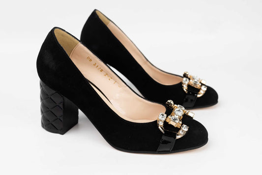 Pantofi dama piele intoarsa naturala PERLA 3178 N vel