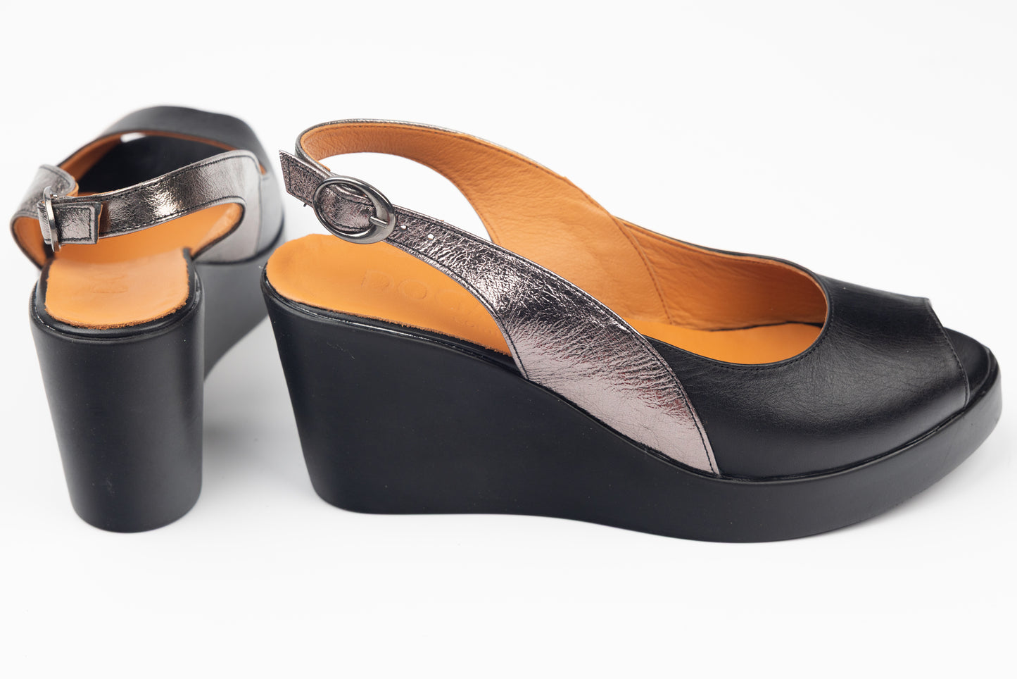 Women's sandals natural leather DOGATI 201 N silver