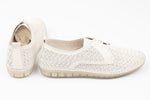 Pantofi dama piele naturală perforata GORETTI 43-03 Crem