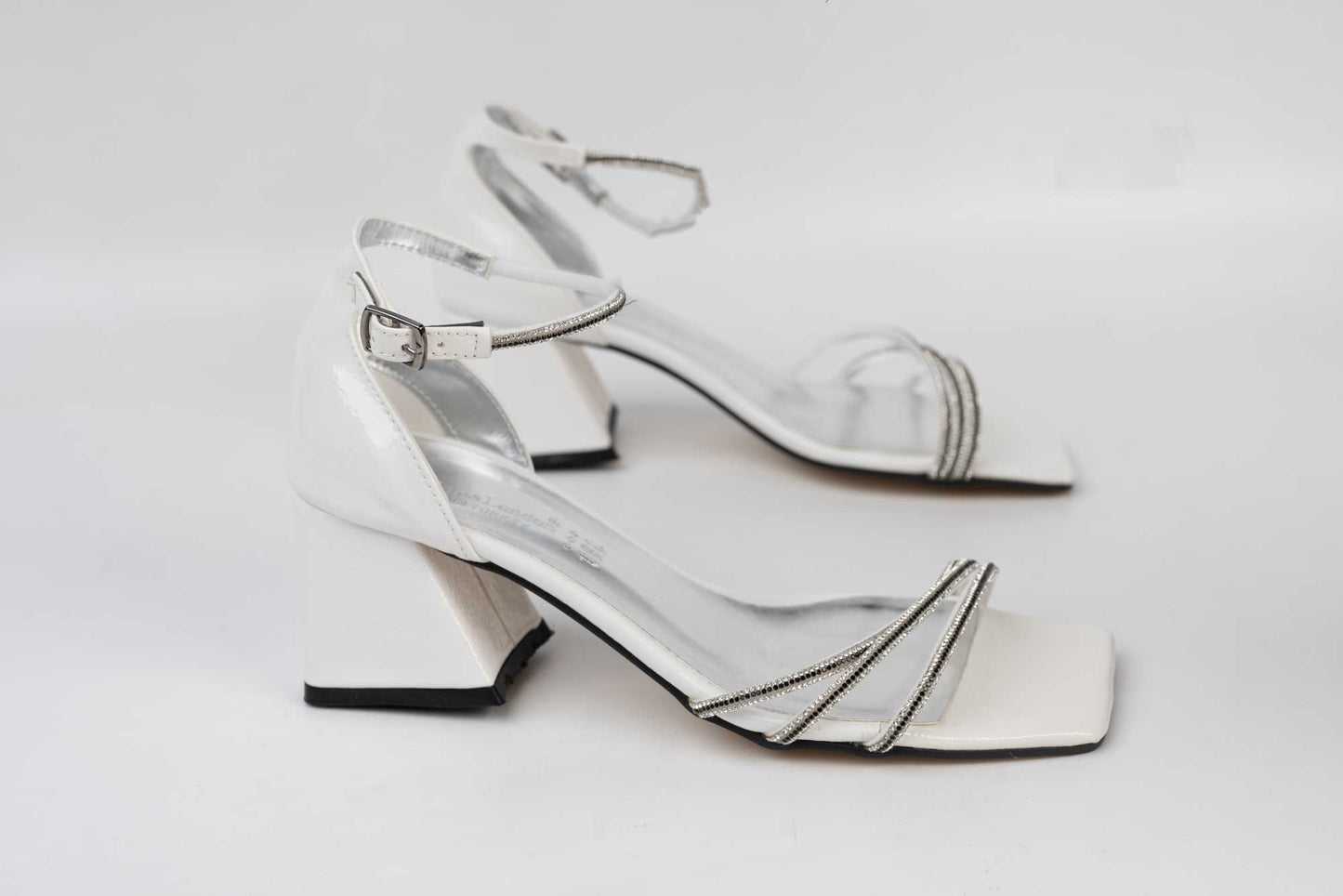 Women's eco-leather sandals LONDON 320 white
