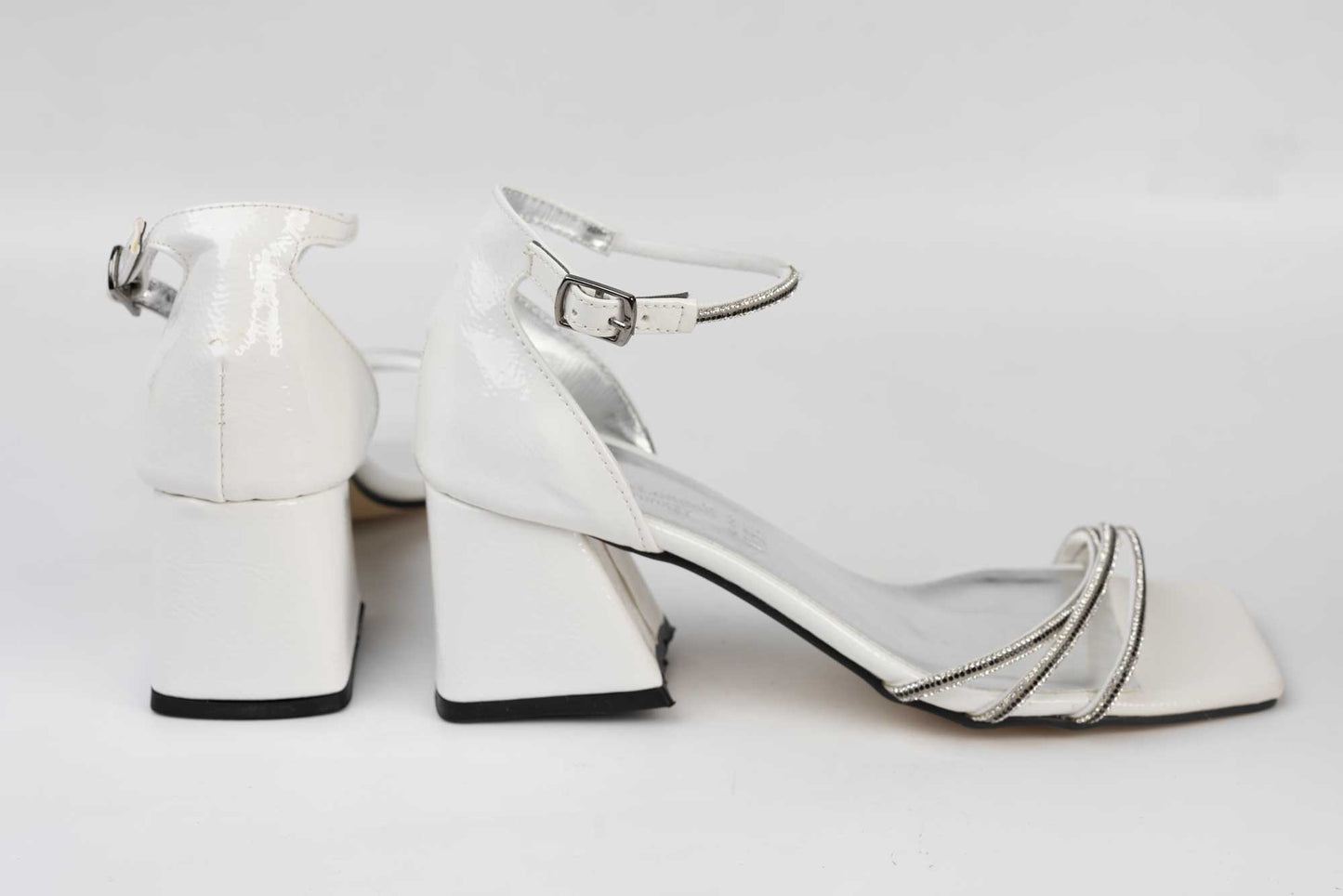 Women's eco-leather sandals LONDON 320 white