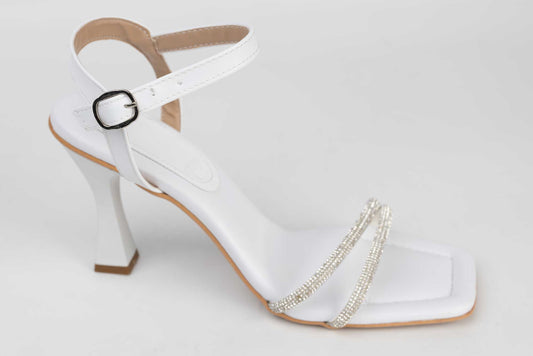 Sandale dama piele eco LONDON 345 alb