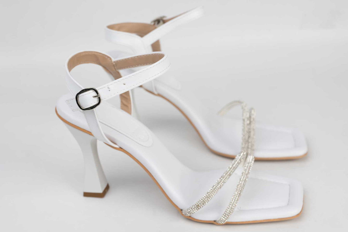 Sandale dama piele eco LONDON 345 alb