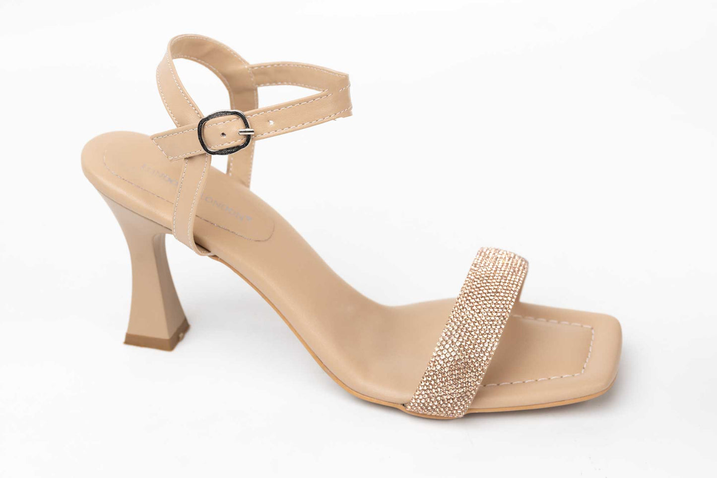 Women's eco-leather sandals LONDON 380-10 beige