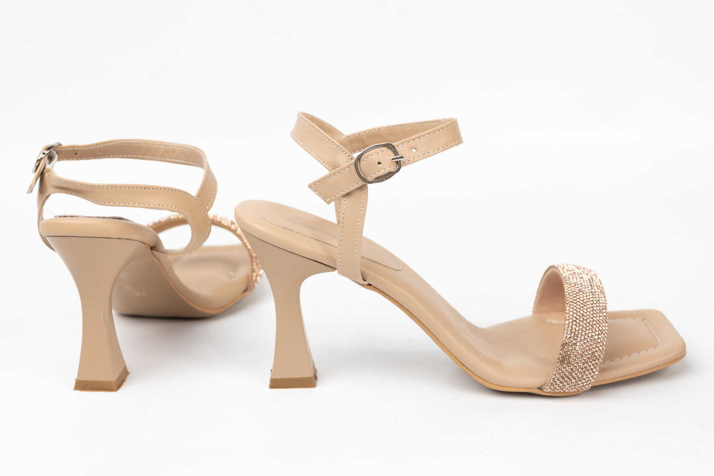 Women's eco-leather sandals LONDON 380-10 beige