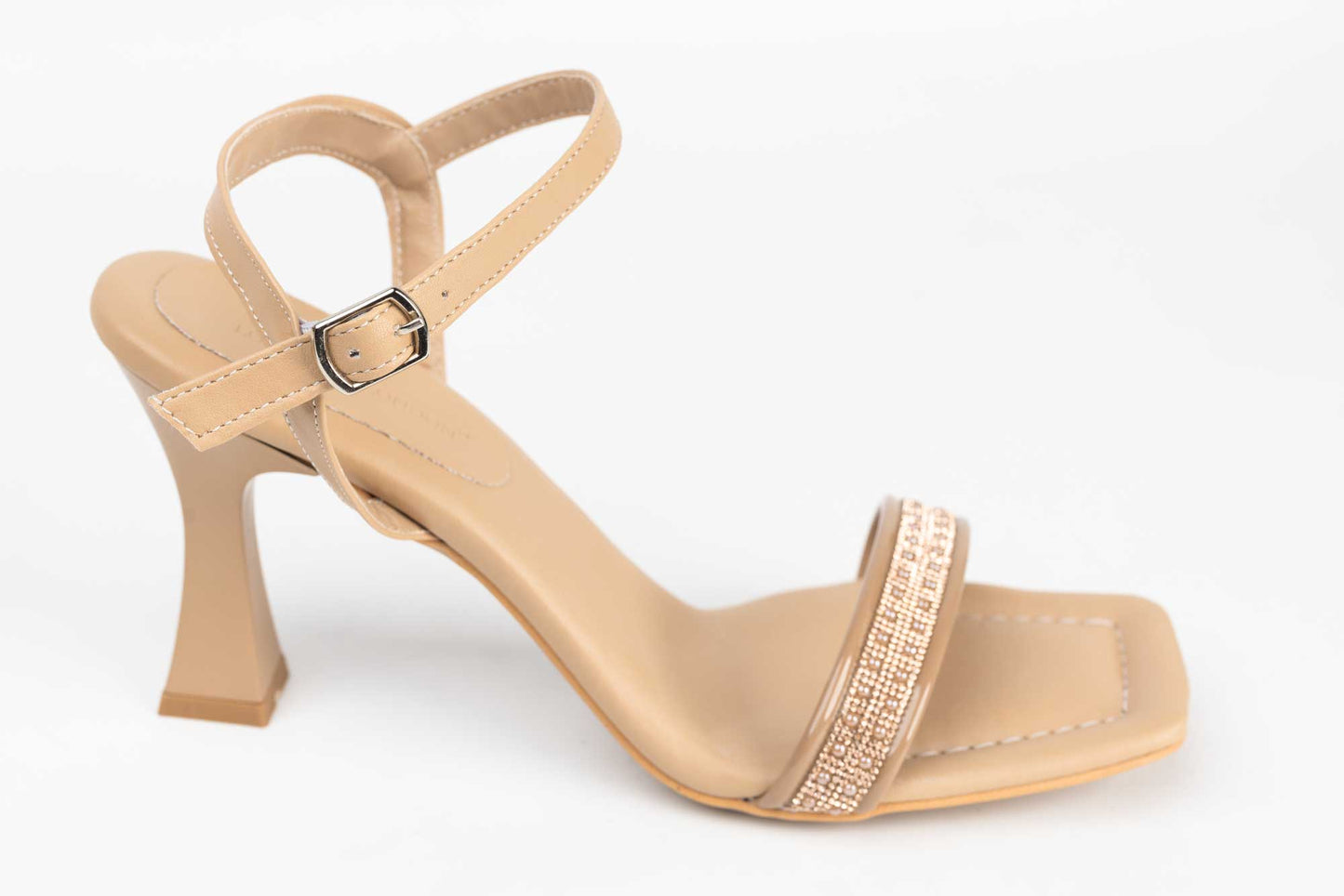 Women's eco-leather sandals LONDON 391-10 beige