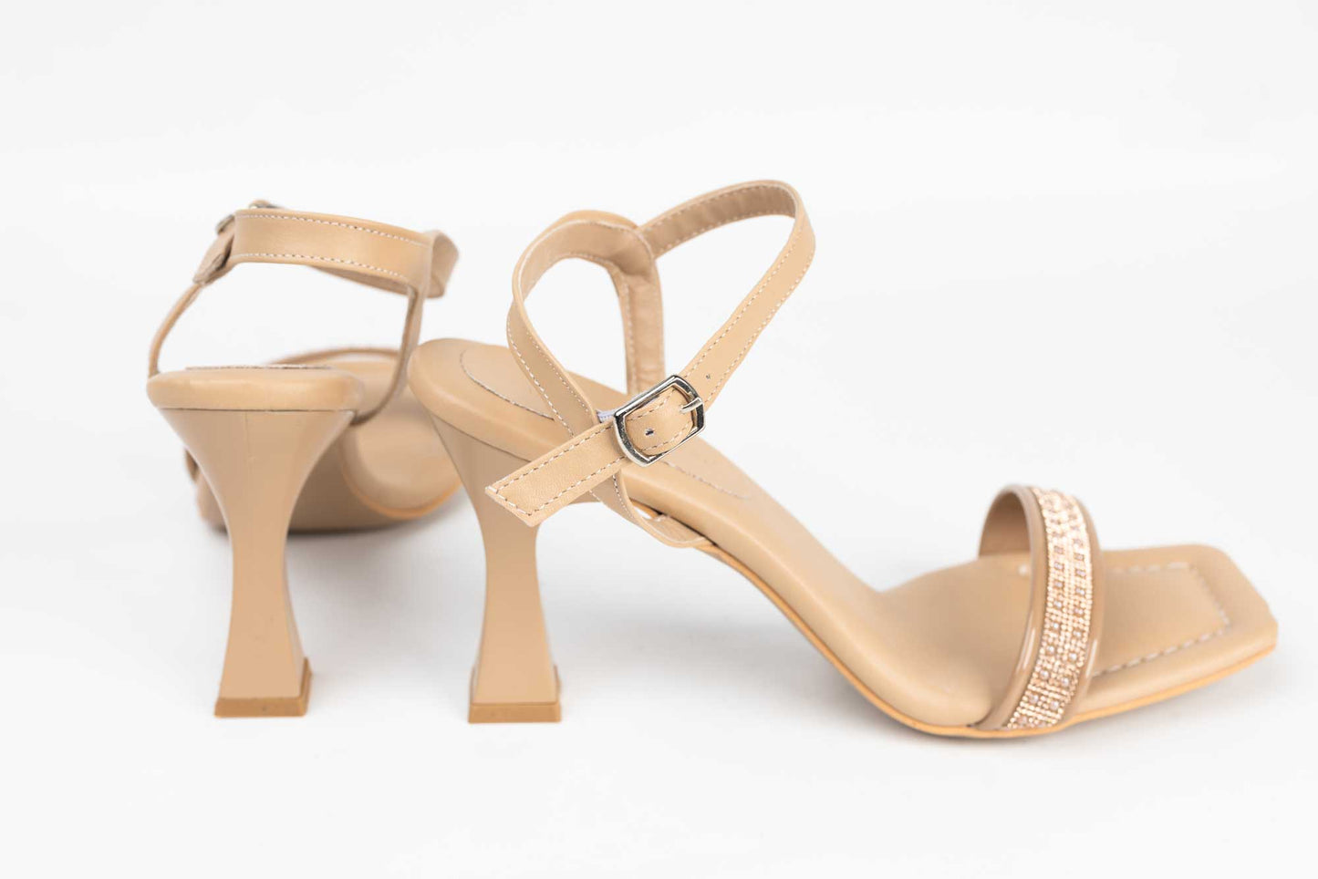 Women's eco-leather sandals LONDON 391-10 beige