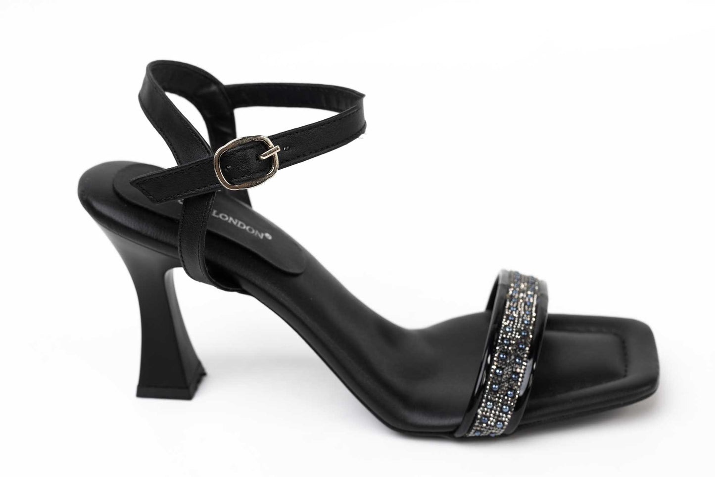 Women's eco-leather sandals LONDON 391-10 black