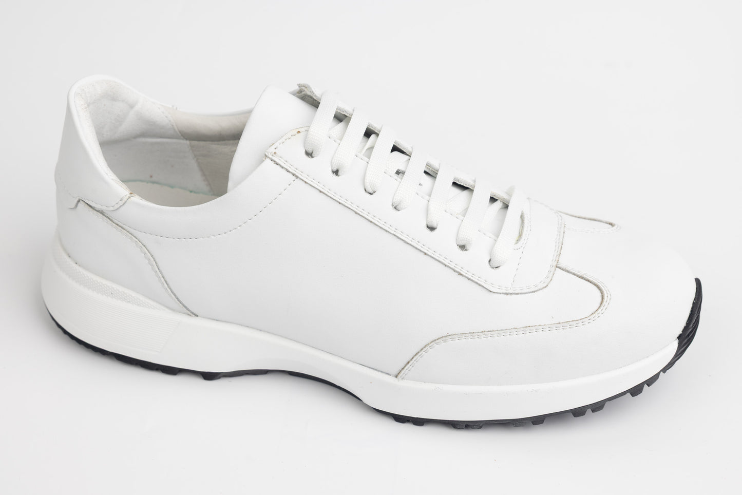 Men's genuine leather sneakers VANDER 377 White