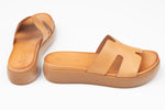 Slapi dama piele naturala ANNA VIOTI 2713 Camel