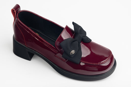 Pantofi dama piele naturală lăcuită FORMAZIONE 2311-1 Bordo lac