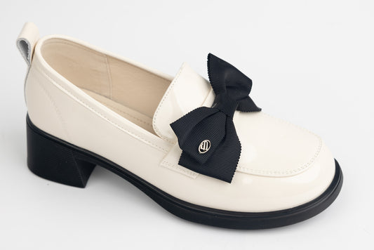 Pantofi dama piele naturală lăcuită FORMAZIONE 2311-1 Bej lac