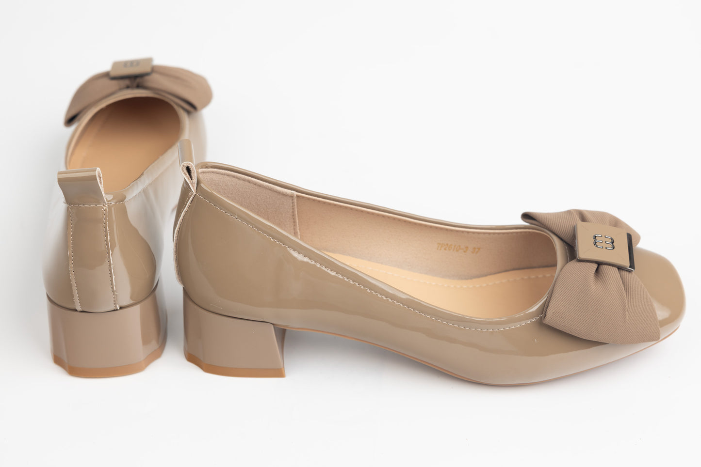Pantofi dama piele naturală lăcuită FORMAZIONE 2610-3 Apricot lac