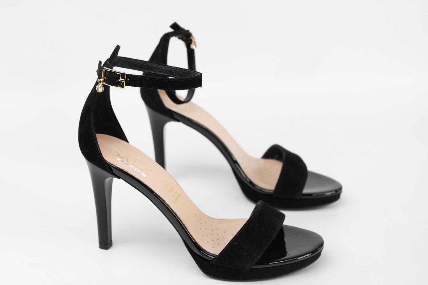 Women's sandals natural suede SALA 9165 N vel