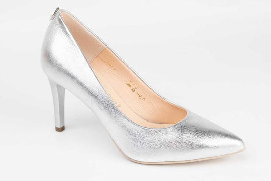 Pantofi dama eleganti piele naturala SALA 7064 Argintiu