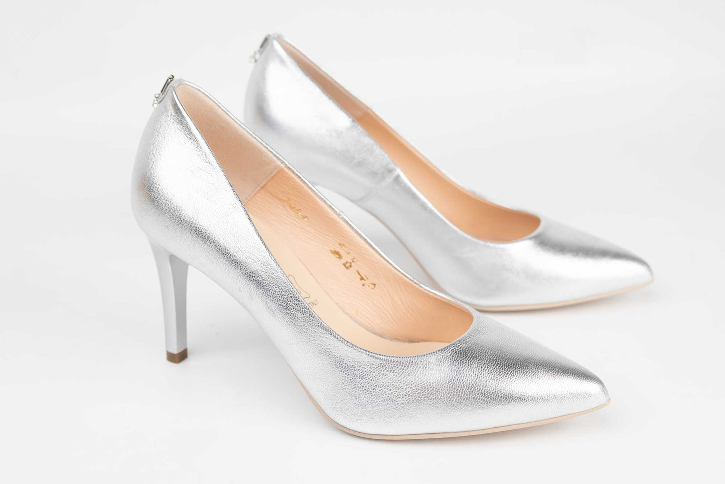 Pantofi dama eleganti piele naturala SALA 7064 Argintiu