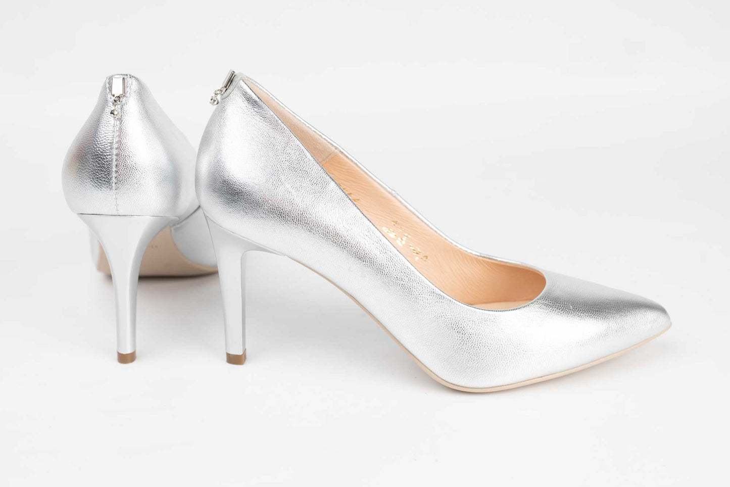 Pantofi dama eleganti piele naturala SALA 7064 Argintiu
