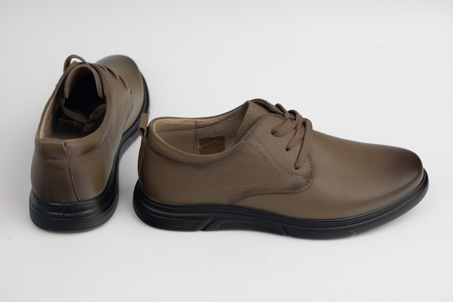 Men's genuine leather shoes JOHAN 405-213 Khaki