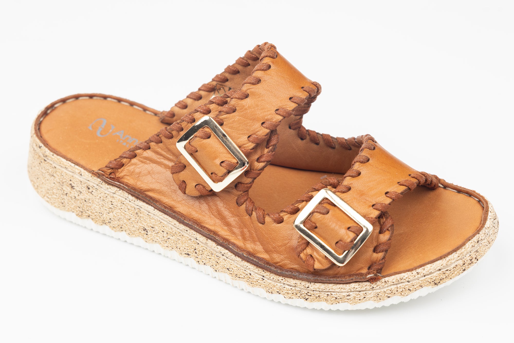 Slapi dama piele naturală ANNA VIOTI – Pantoful Galben