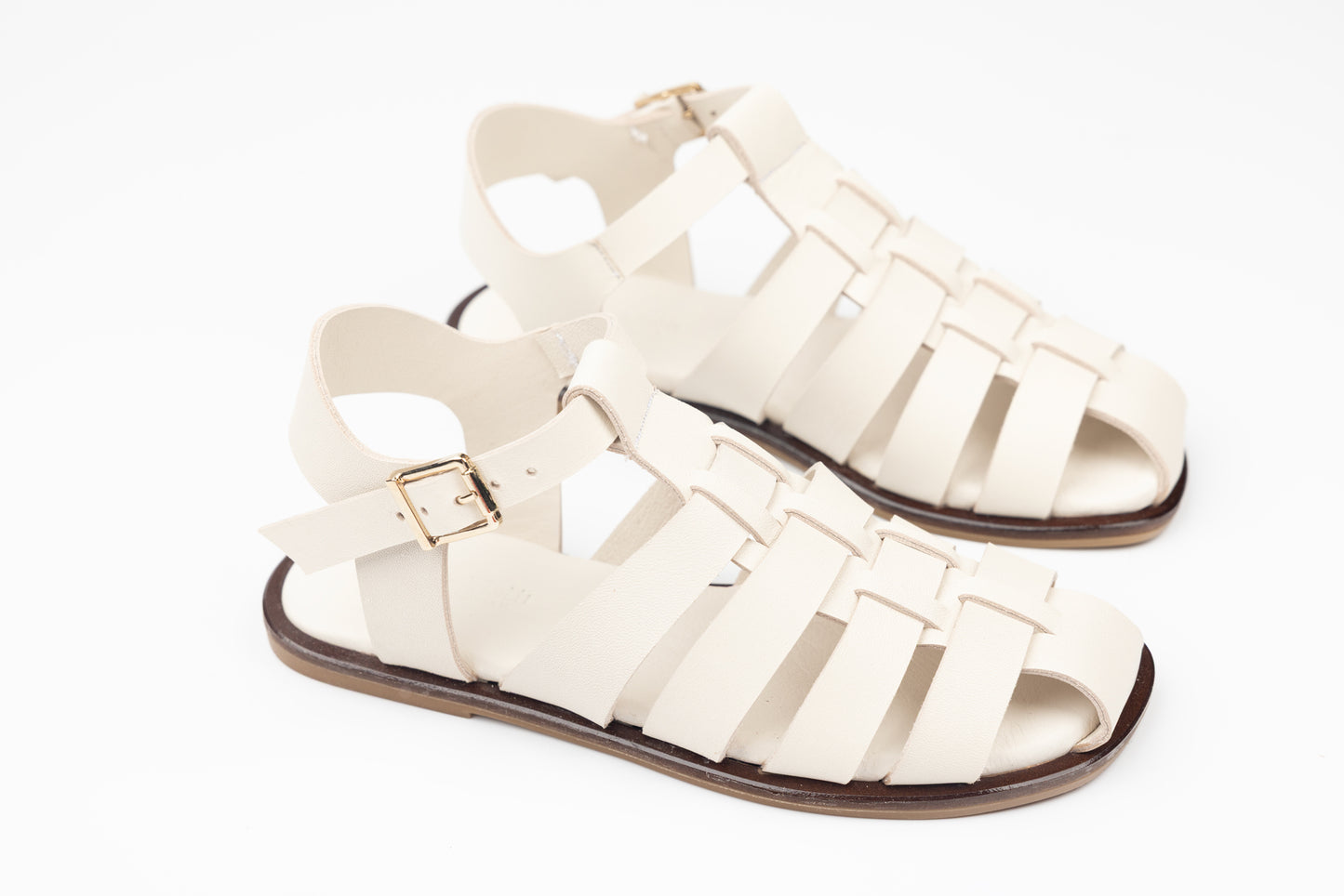 Women's genuine leather sandals ANNA VIOTI 2313 Beige