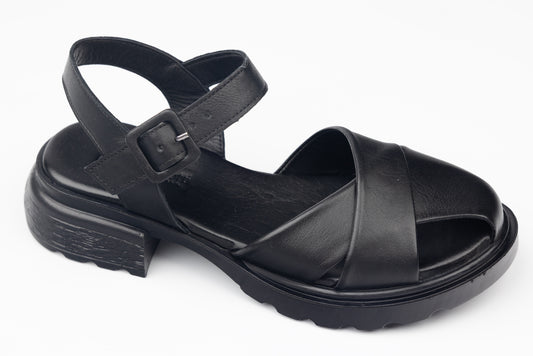 Women's sandals made of natural leather ANNA VIOTI 1090 n