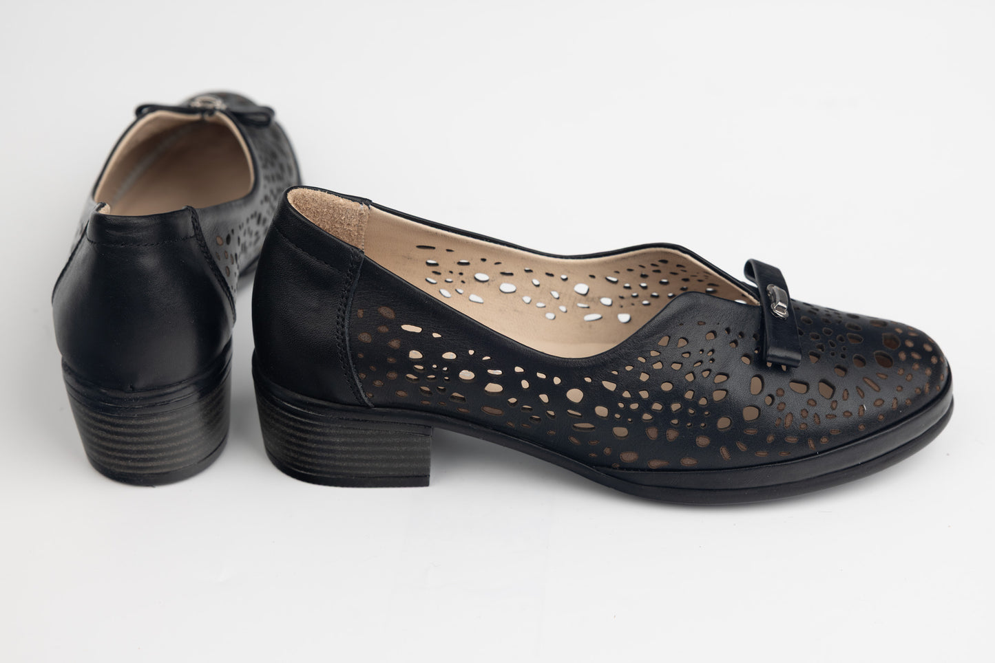 Pantofi dama piele naturală perforata LSD 196 N perf