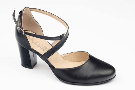 Pantofi dama piele naturala ANTONIO 336 Negru box