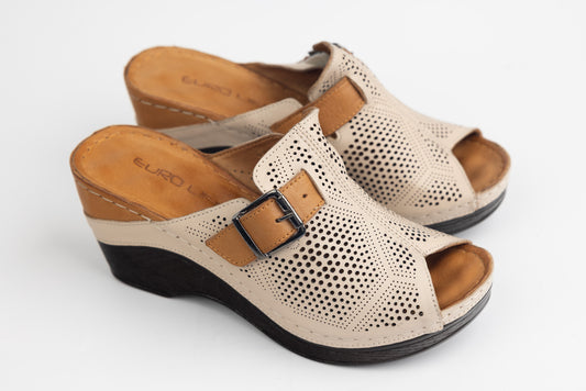 Saboti dama piele naturală LSD 155 Bej