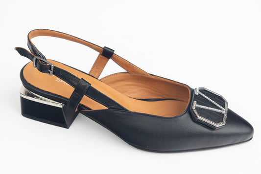 Pantofi dama piele naturală LSD 3771 N box