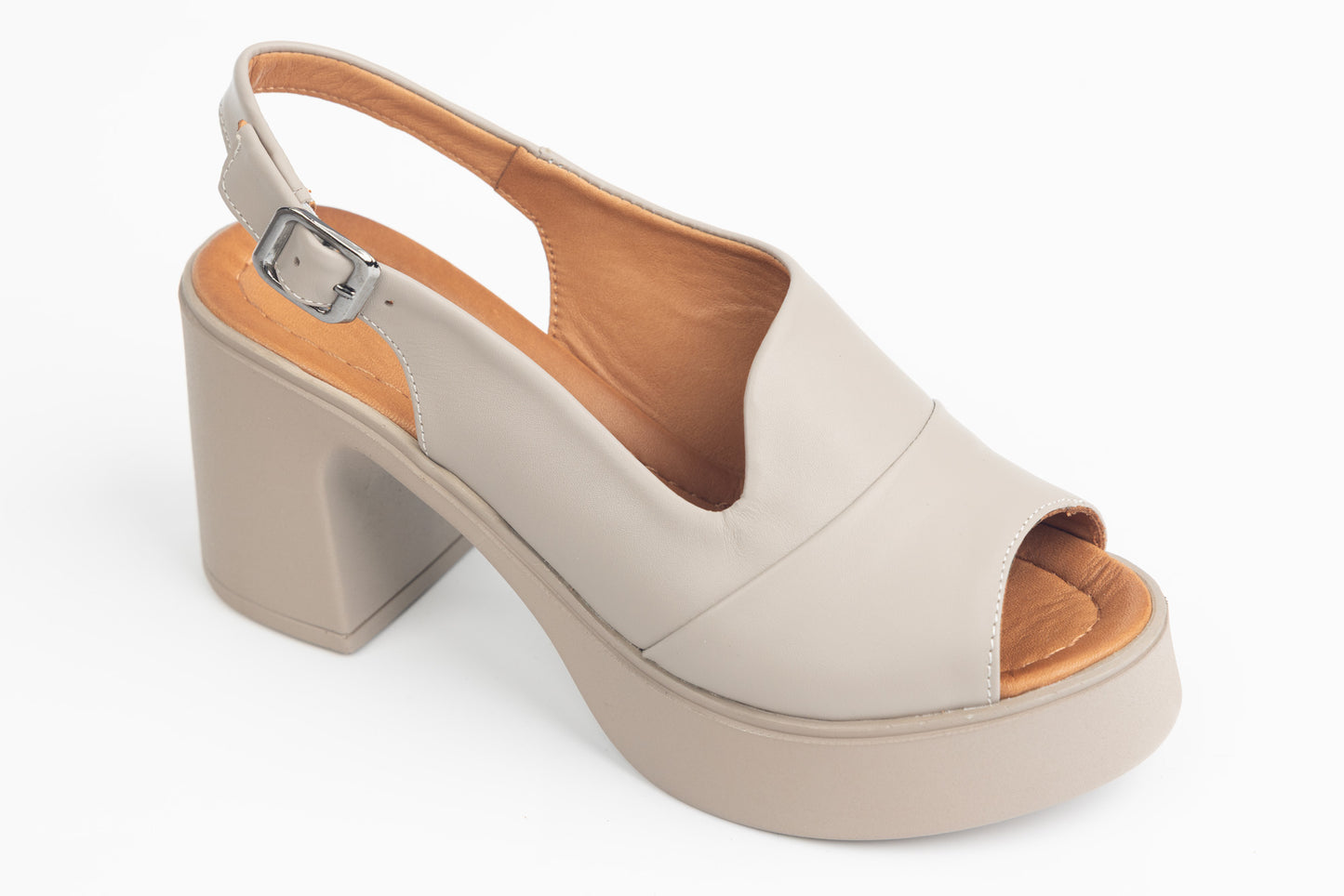 Sandale dama piele naturală LSD 573 Vizon