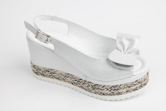 Sandale dama piele naturală LSD 1161 Alb