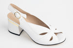 Sandale dama piele naturală LSD 560 Alb
