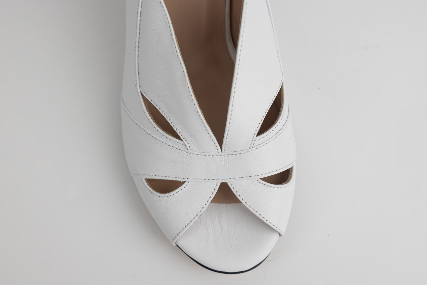 Sandale dama piele naturală LSD 560 Alb