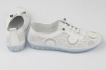 Pantofi dama piele naturală perforata GORETTI 43-01 Alb