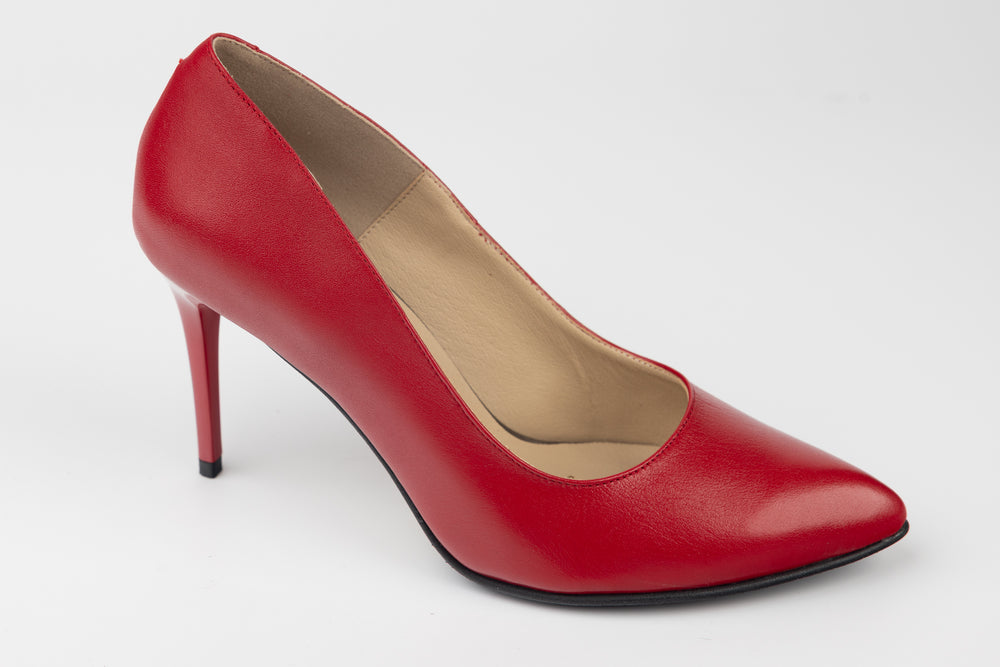 Pantofi dama eleganti piele naturala ANTONIO 3527-370 Roșu
