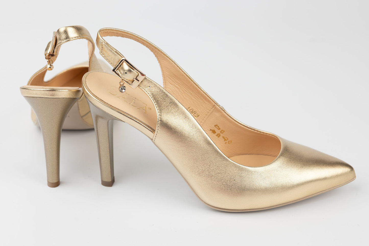 Pantofi dama piele naturală SALA 1082 Auriu