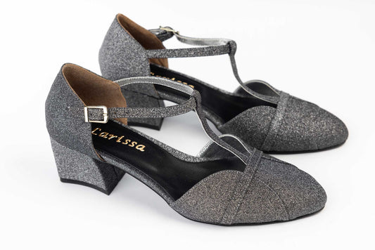 Pantofi dama sclipici LARISA Alma 2 Inox