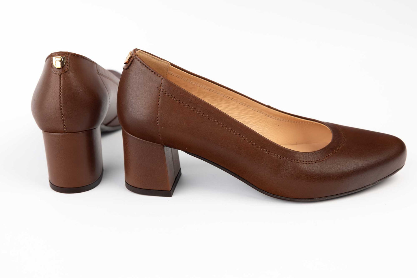 Pantofi dama piele naturală PULSO 1162 Maro XXL