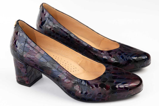 Pantofi dama piele naturală PULSO 1162 Mov XXL