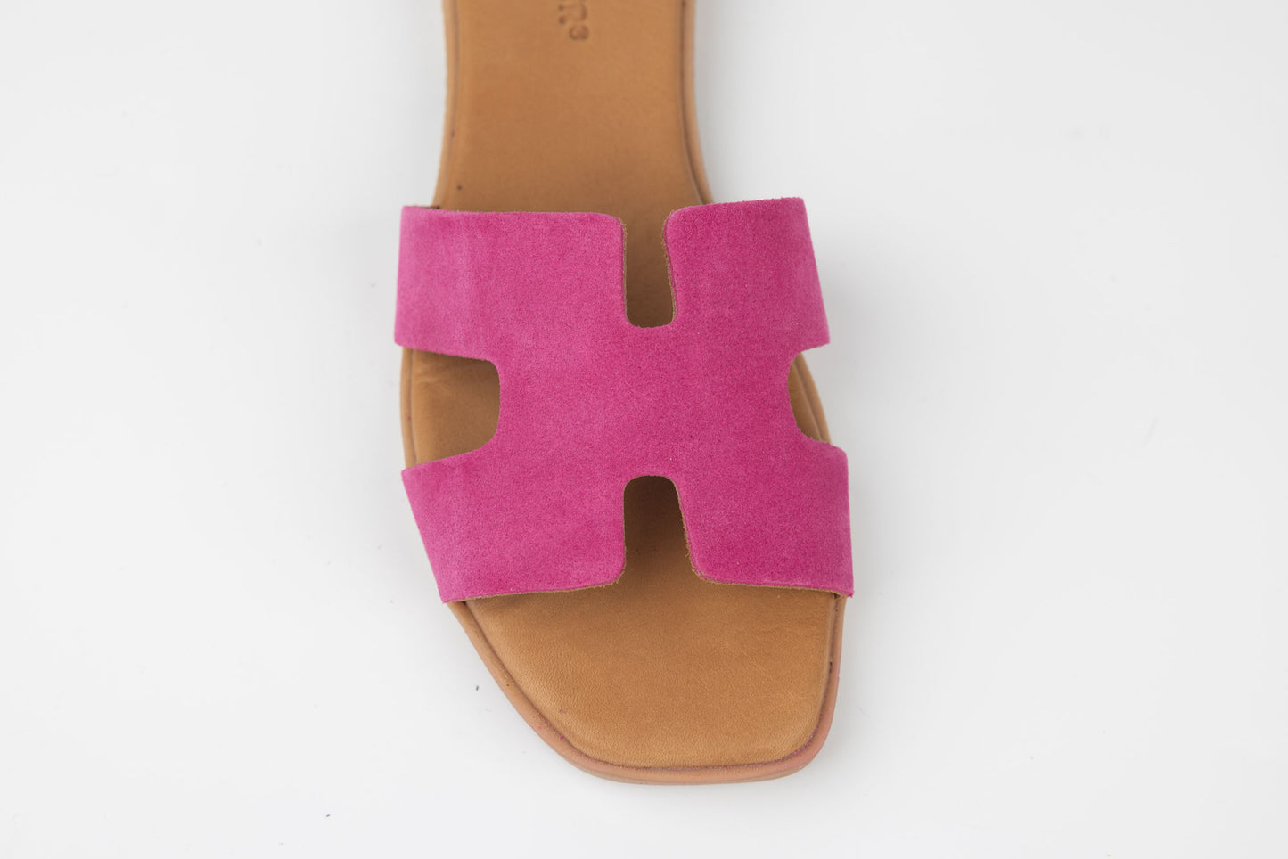 Women's genuine leather slippers GOLD DEER 3175 Fuxia