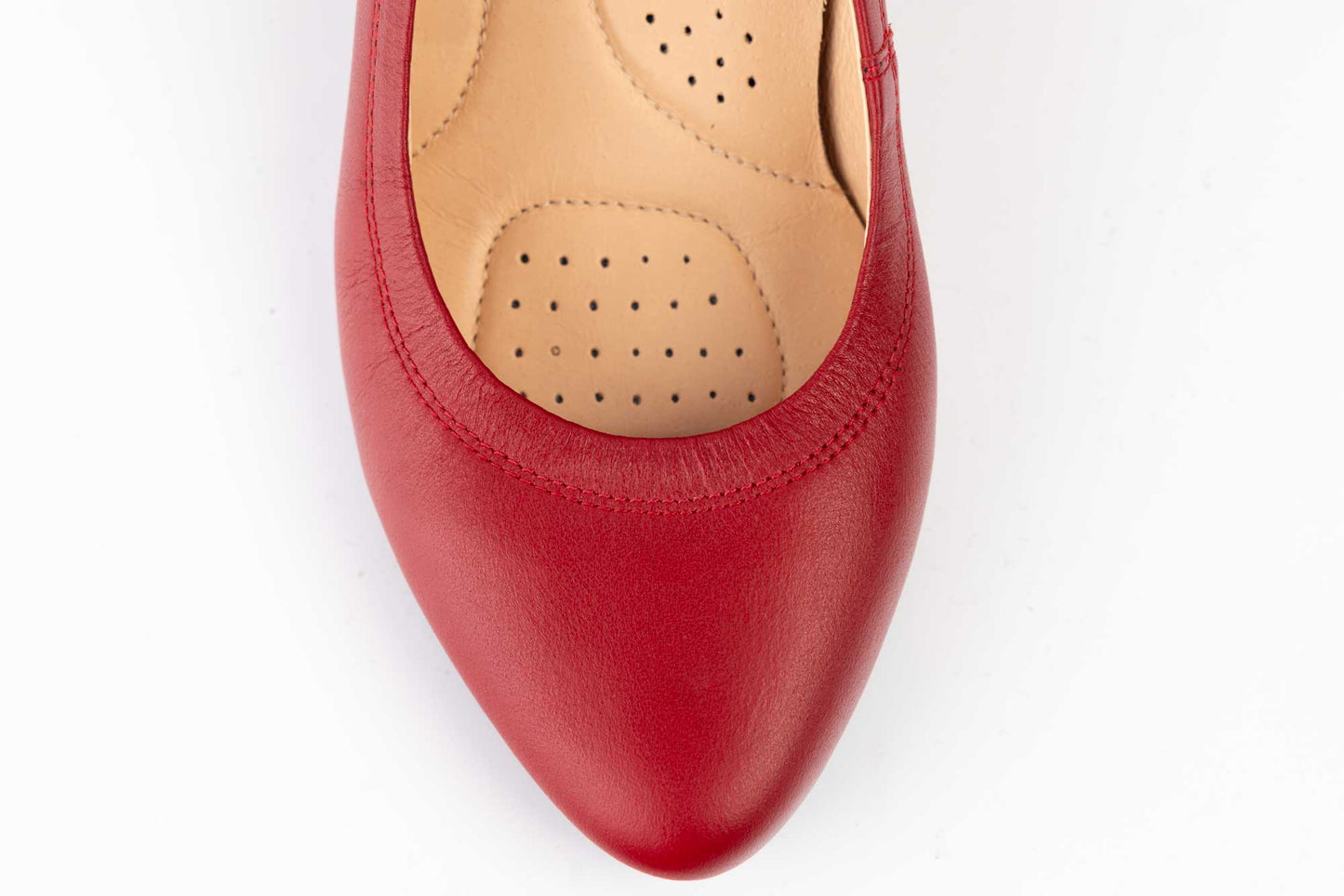 Pantofi dama piele naturală PULSO 1162 Roșu XXL