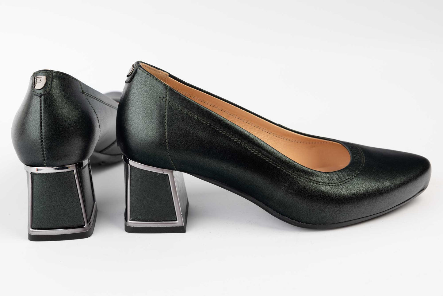 Pantofi dama piele naturală PULSO 1324 Verde XXL